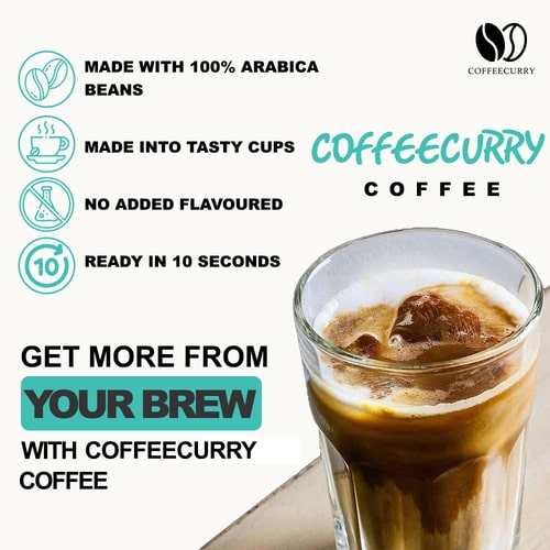 made with pure arabica French Vanilla Coffee