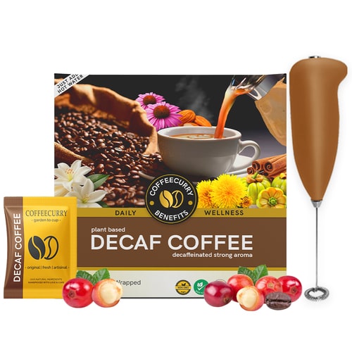 decaf coffee premix with frother