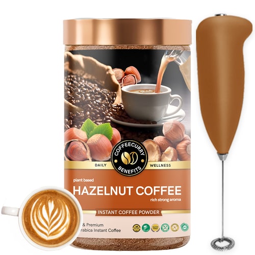 Coffeecurry Hazelnut Coffee with Frother