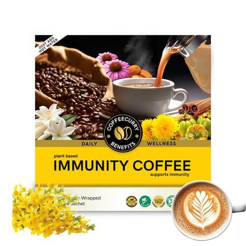 Immunity Coffee Premix –  Herbs Powered Coffee for Your Immune System and Strengthen Your Defenses - Just Add Hot Water