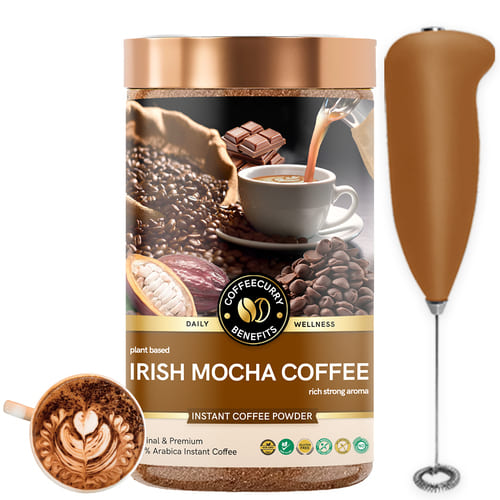 Irish Mocha Instant Coffee with frother