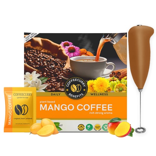 Mango coffee premix with frother