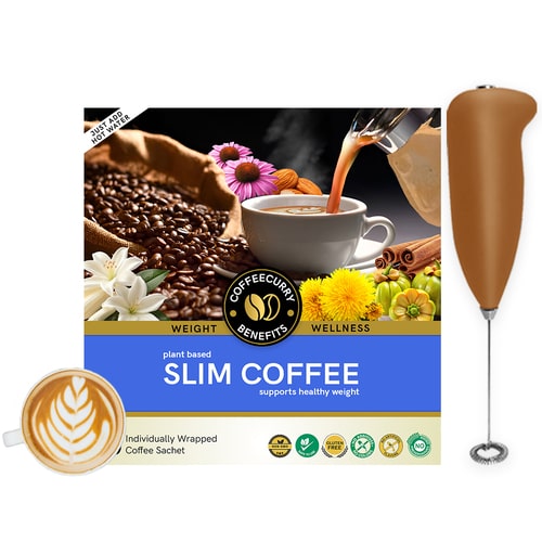 Coffeecurry slim coffee premix with frother