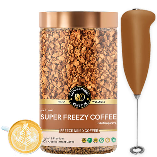 Super Freeze Dried Coffee with frother