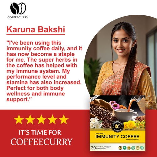 Immunity Coffee Premix –  Herbs Powered Coffee for Your Immune System and Strengthen Your Defenses - Just Add Hot Water